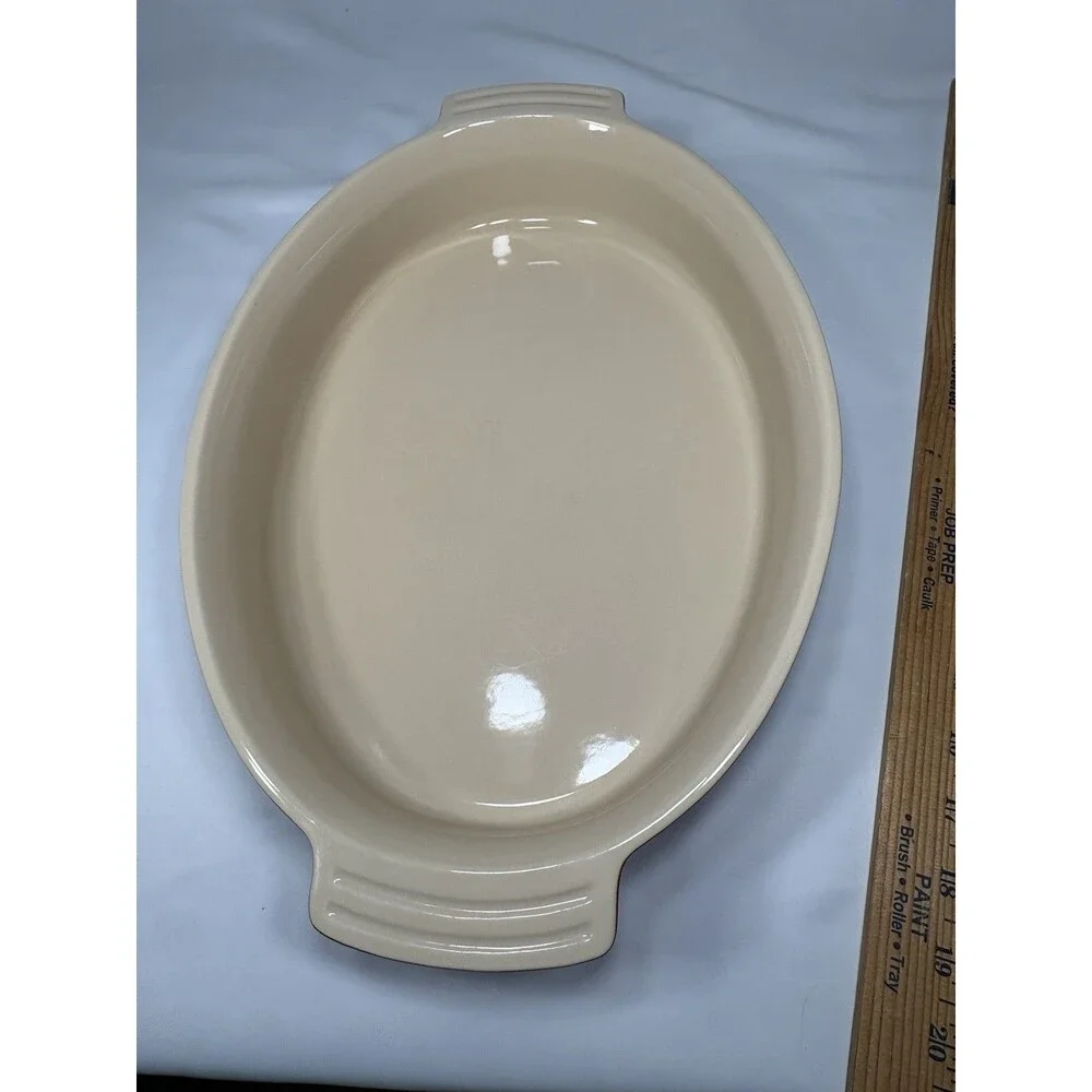 Le Creuset Cherry Red Oval  Baking Dish Casserole 12.5x8.25x2.25” #07.02